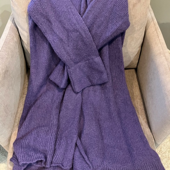 Soft Surroundings Ambrosia cardigan palace purple - Picture 5 of 7